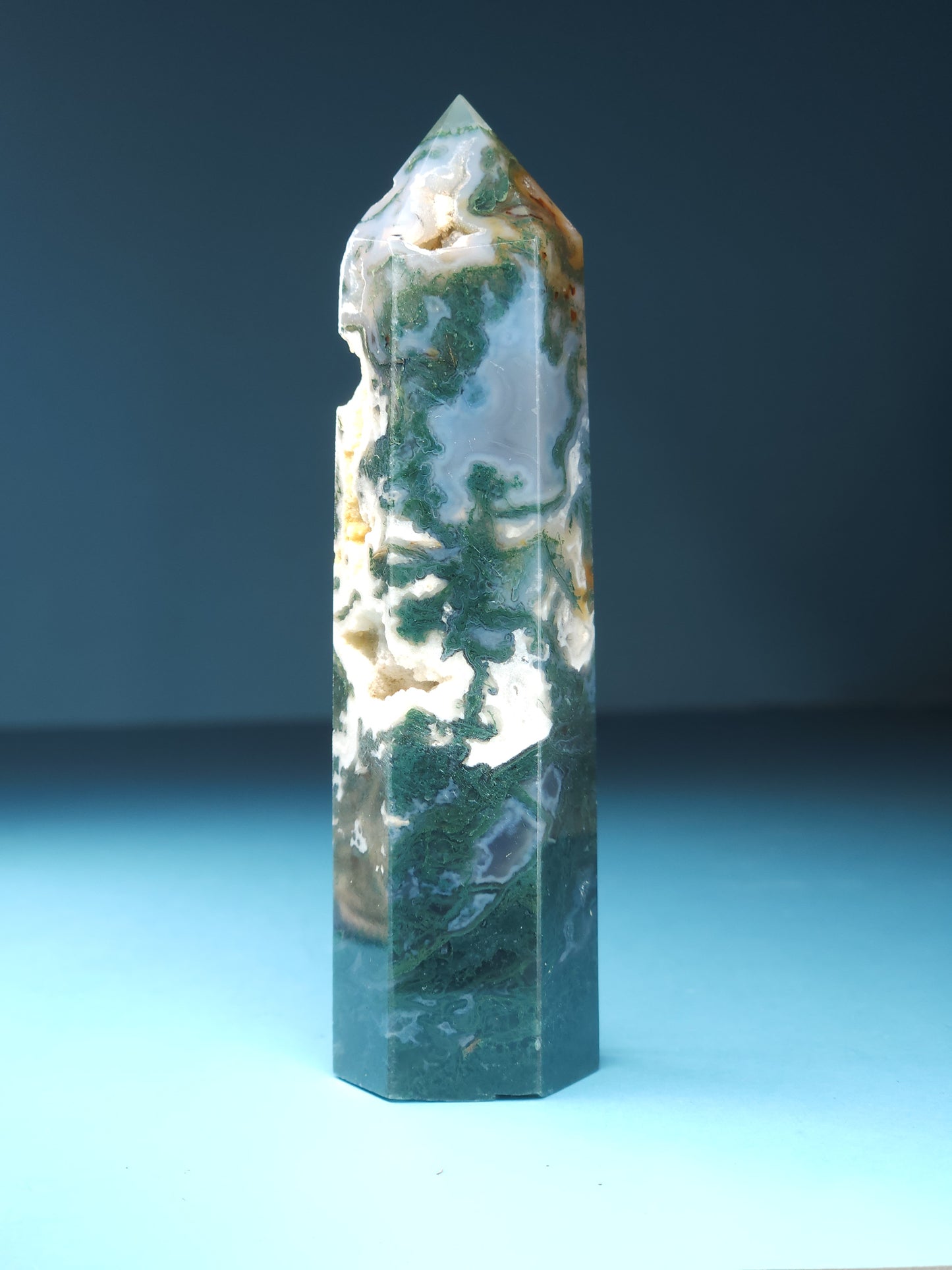 Moss Agate Tower 95g