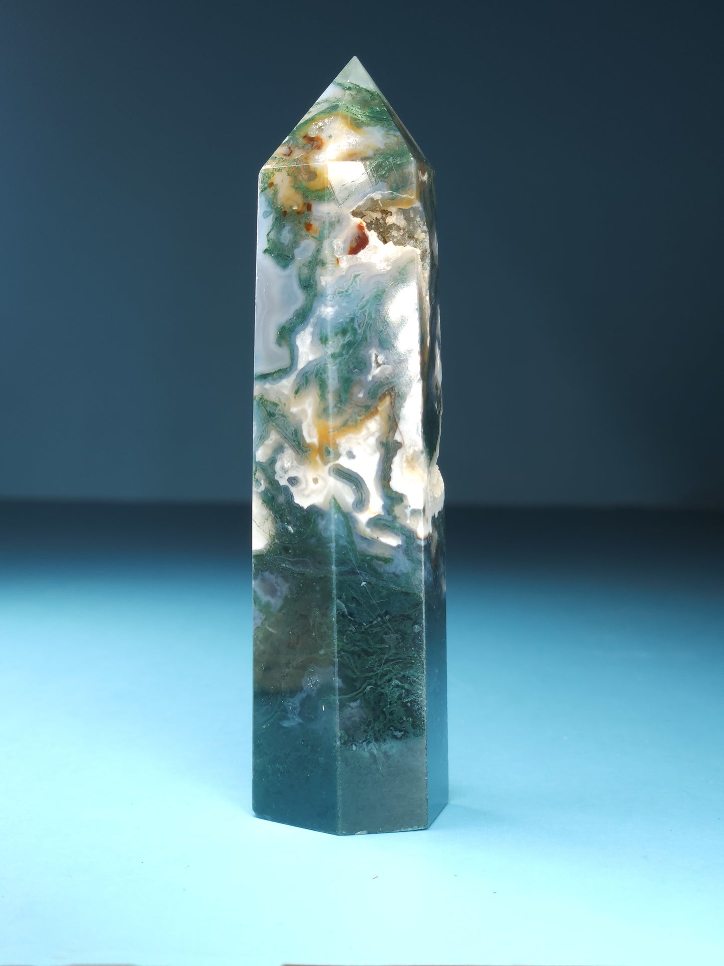 Moss Agate Tower 95g