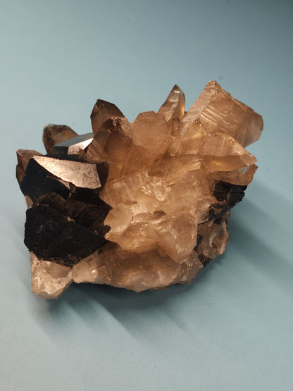 Smoky Quartz and Tourmaline Specimen 114g