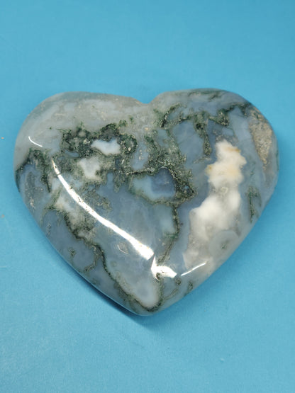 Moss Agate Heart 55g