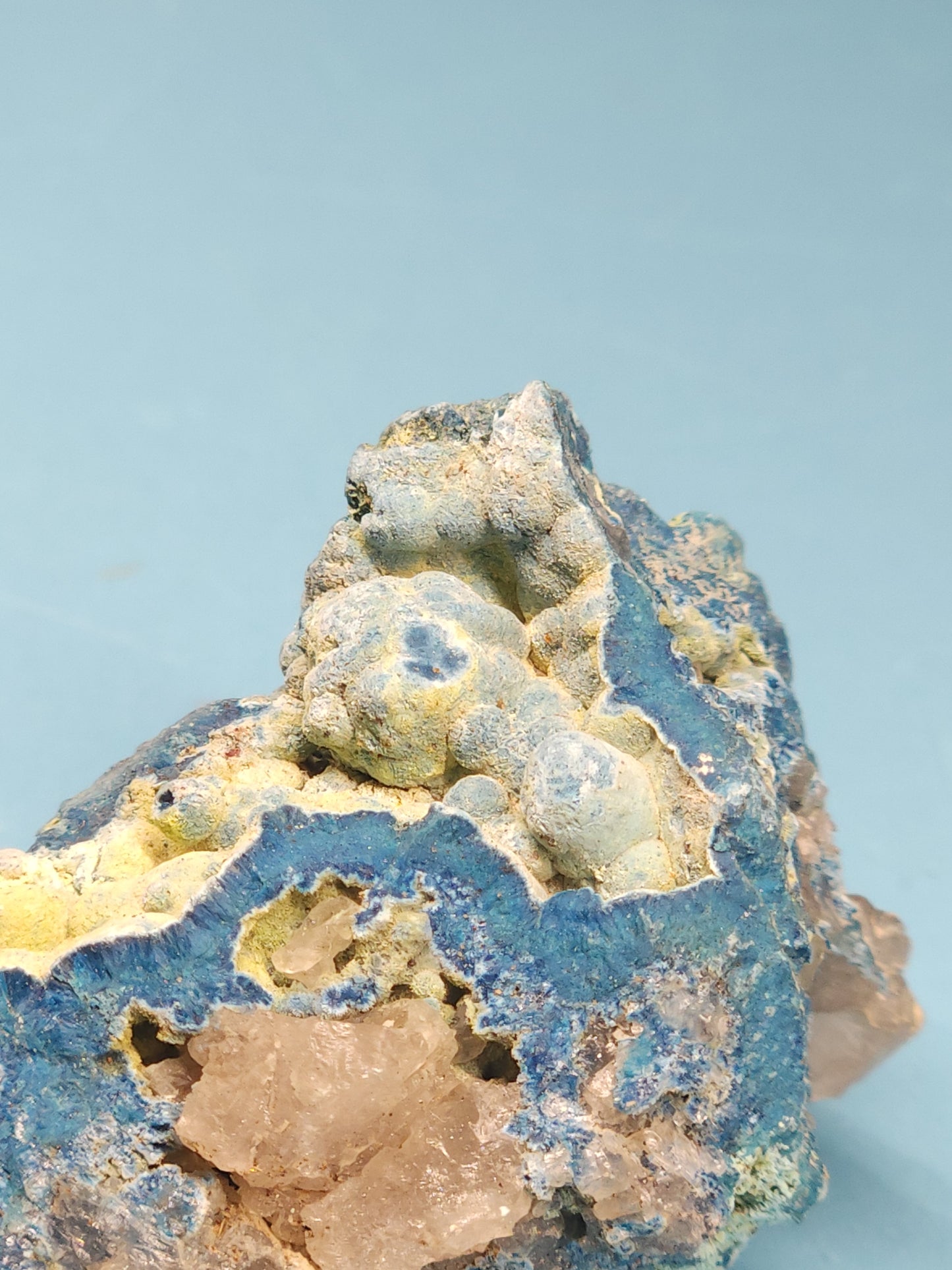 Botryoidal Shattuckite and Chrysocolla Specimen 43g