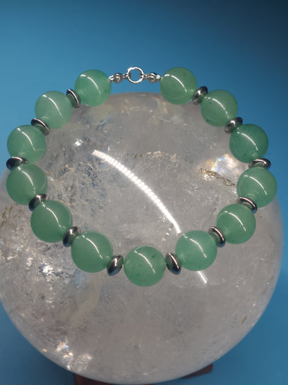 Green Aventurine Stretch Bracelet 6"
