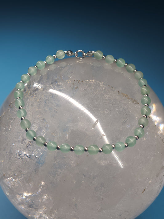 Green Aventurine Stretch Bracelet 7"