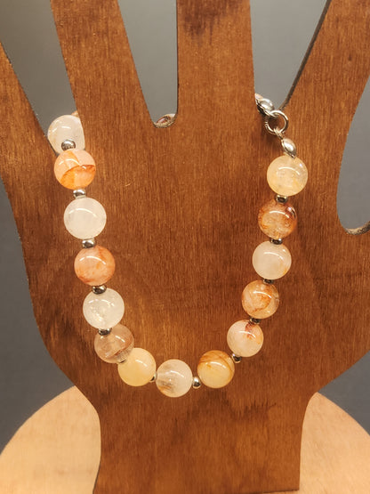 Fire Quartz Stretch Bracelet FQB-002S