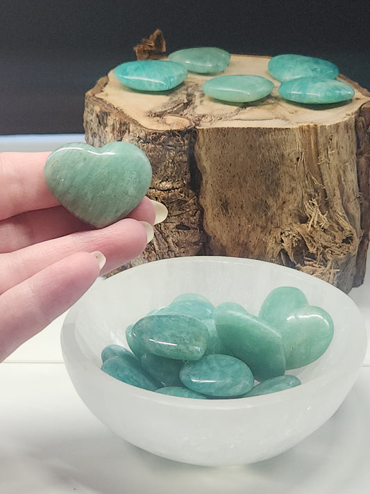 Amazonite Hearts 3cm