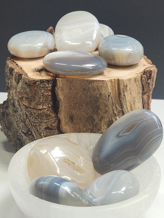 Banded Agate Palmstones BAP-INT