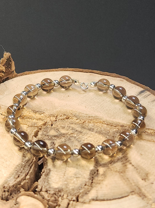 Smokey Quartz Stretch Bracelet BR-12