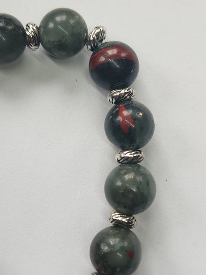 African Bloodstone Stretch Bracelet BR-20