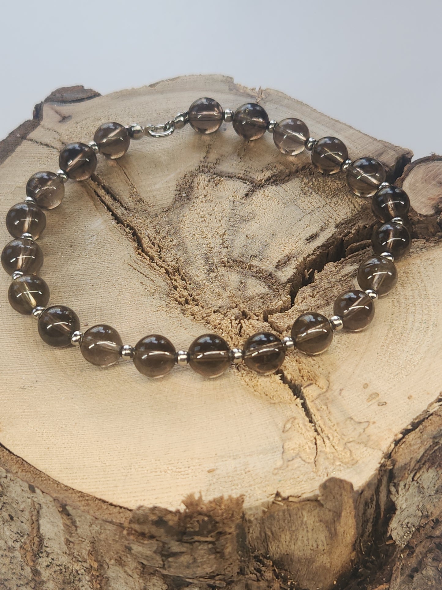 Smokey Quartz Stretch Bracelet BR-SSQ01S