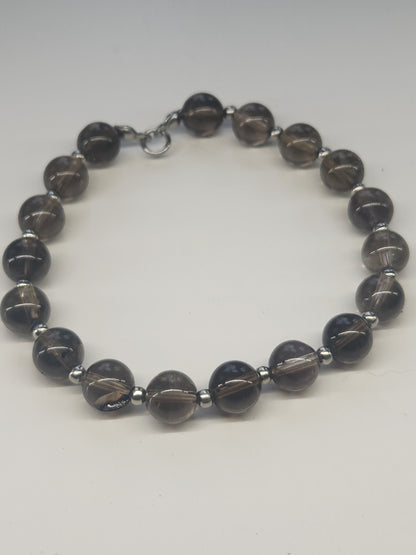 Smokey Quartz Stretch Bracelet BR-SSQ01S
