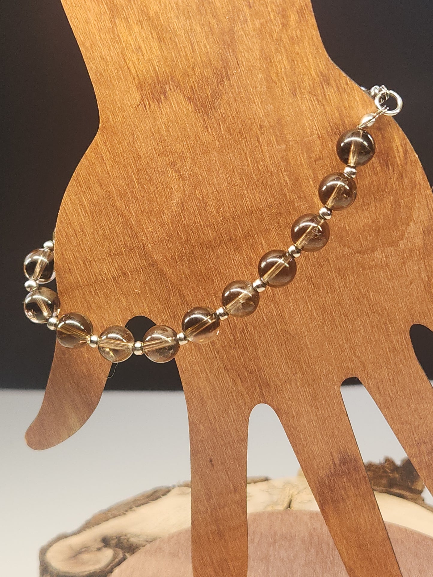 Smokey Quartz Stretch Bracelet BR-SSQ01S