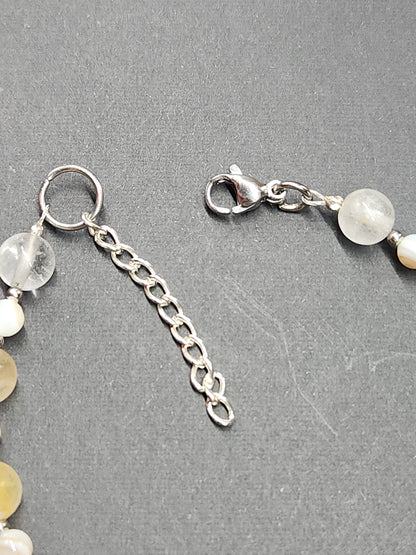 Golden Healer and Shell Bead Stainless Bracelet BRTT-2
