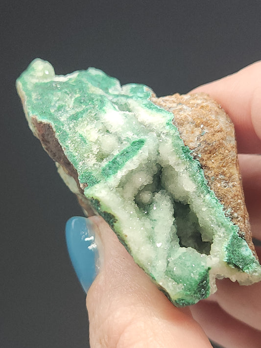 Chrysocolla, Malachite, Druse Specimen, COR-INT1