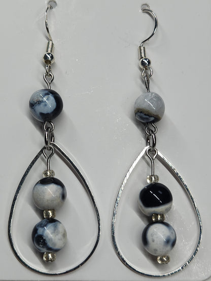 Orca Agate Dangle Earrings ER6