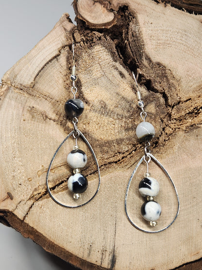 Orca Agate Dangle Earrings ER6
