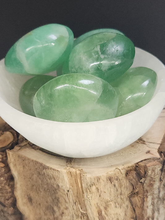 Green Fluorite Palmstones GFP-INT
