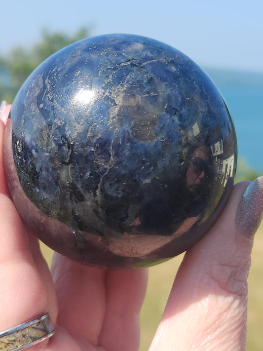 Iolite (Water Sapphire) Sphere IS-002S-411-4