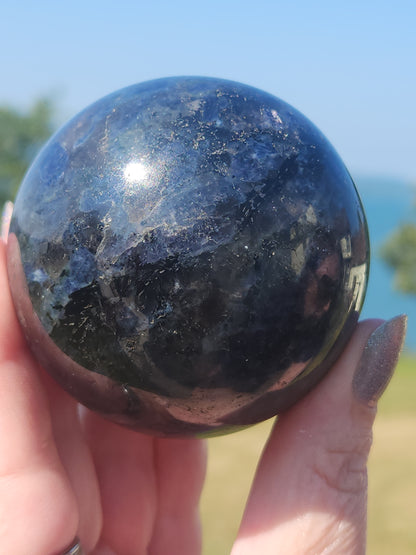 Iolite (Water Sapphire) Sphere IS-002S-411-4
