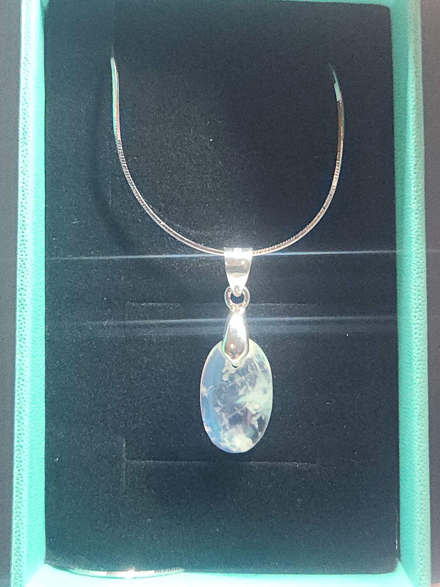 925 Sterling Silver Moonstone Necklace NK3