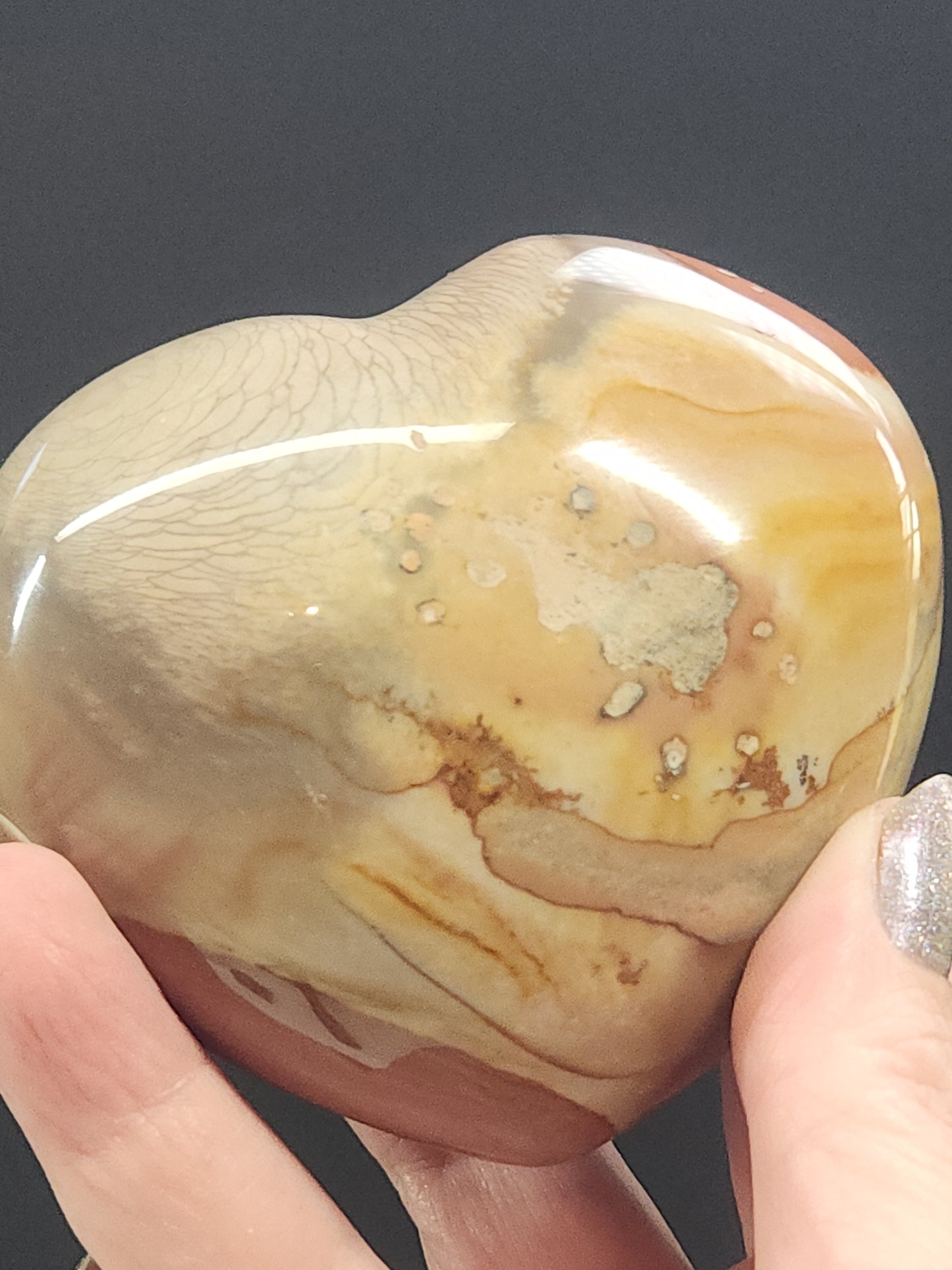 Polychrome Jasper Heart PJH-001S-390-4