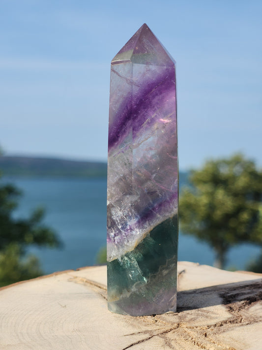 Rainbow Fluorite Tower RFT003