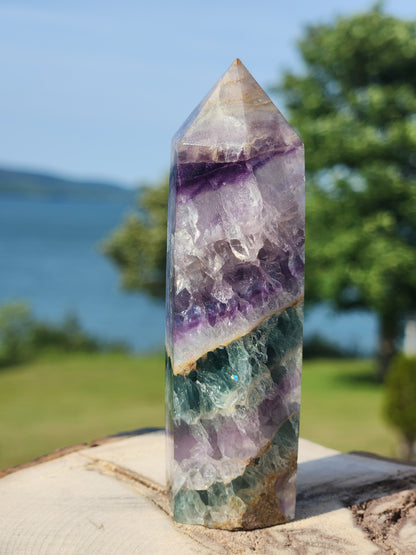 Rainbow Fluorite Tower 106g