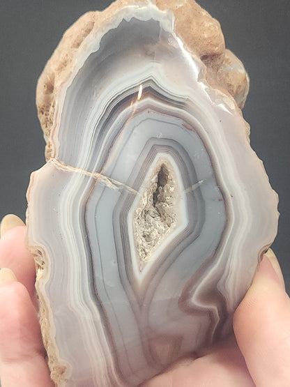 Shashe River Agate Polished One Side 520g