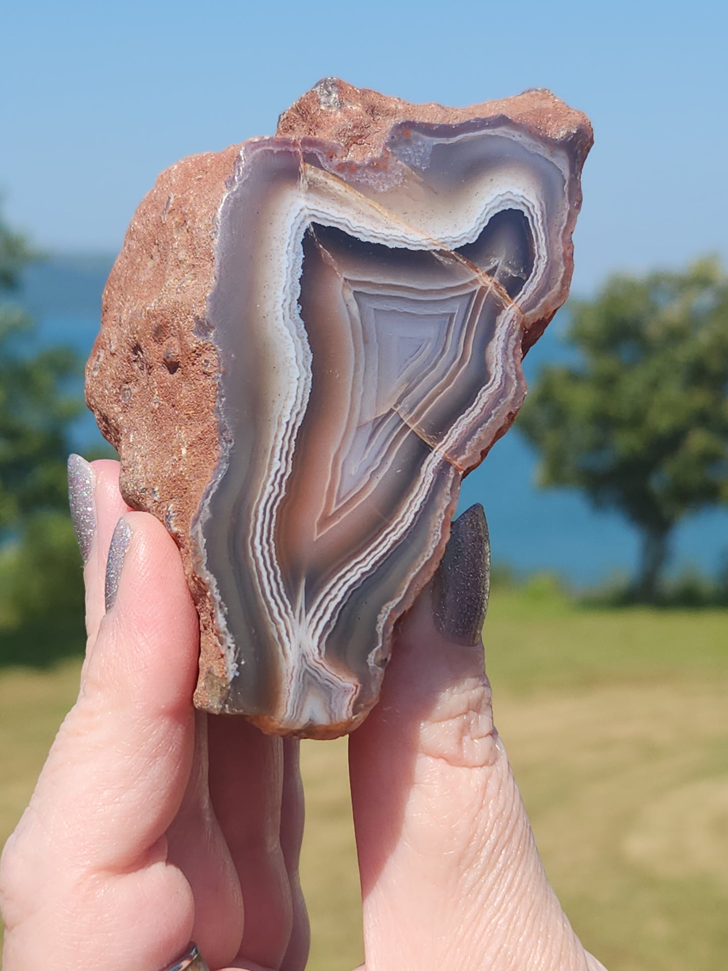 Sashe River Agate Polished One Side SRAZ-006S-304
