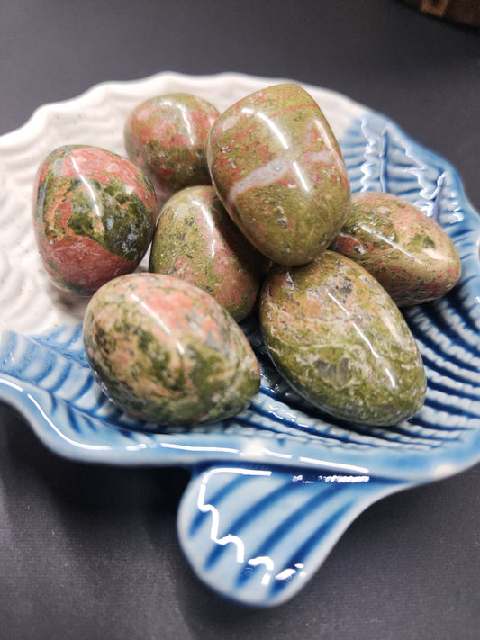 Unakite Tumbles 4cm