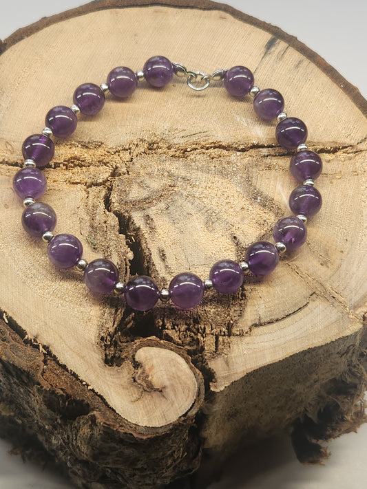 Amethyst Stretch Bracelet BR-SAM01S