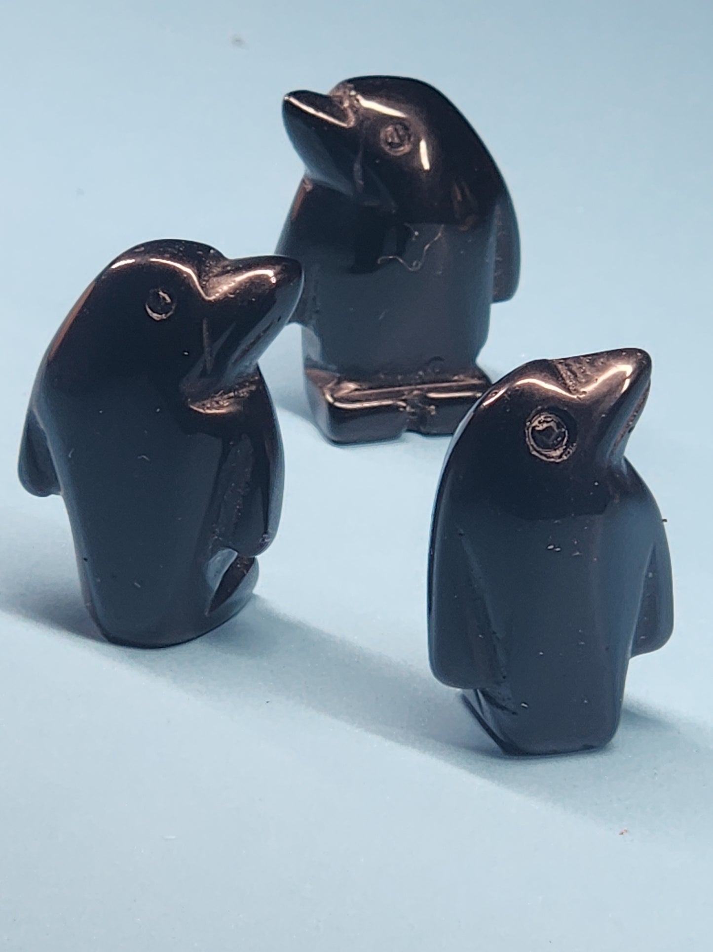 Obsidian Penguin Mini-Carving