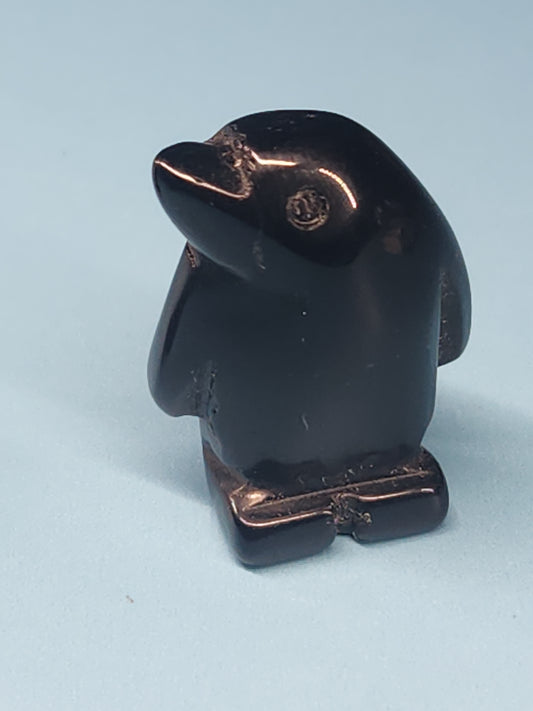 Obsidian Penguin Mini-Carving