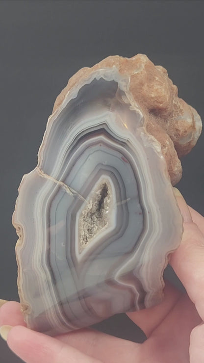 Shashe River Agate Polished One Side 520g