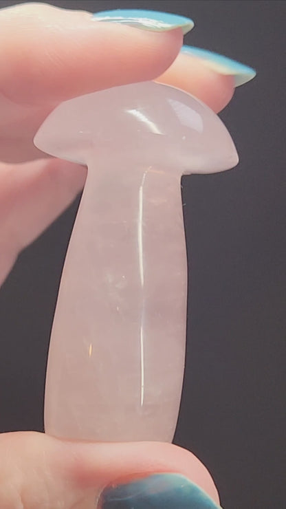 Rose Quartz Mushrooms, A-AA Grade, RQM-INT