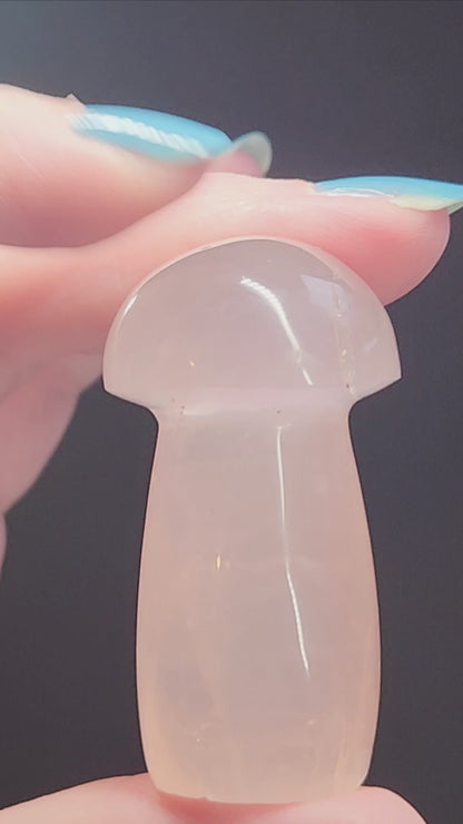 Rose Quartz Mushrooms, A-AA Grade, RQM-INT
